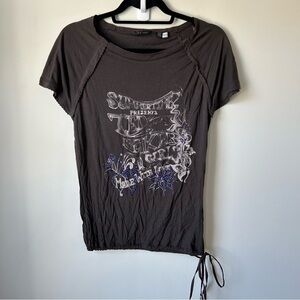 Ted Baker Charcoal Graphic Tee